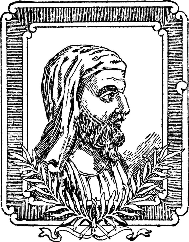 Plutarchus, wijnoogst illustratie vector