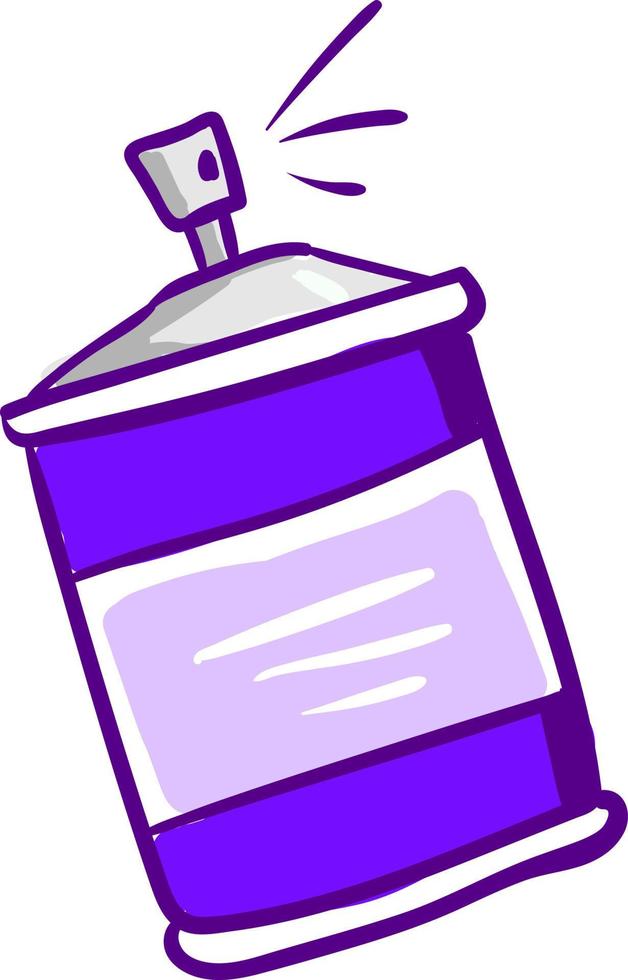 Purper spuiten, illustratie, vector Aan wit achtergrond.