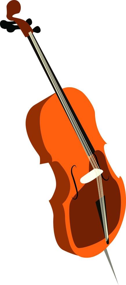 cello, illustratie, vector Aan wit achtergrond.