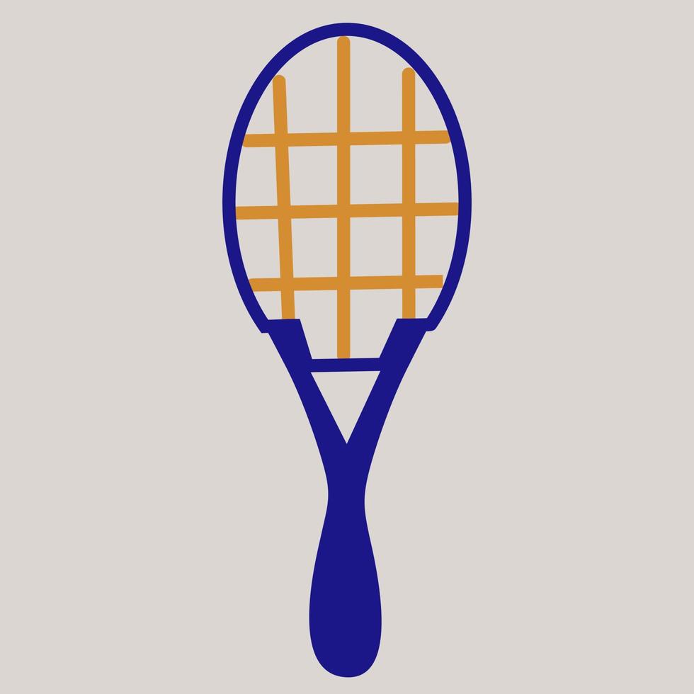 tennis racket, illustratie, vector, Aan een wit achtergrond. vector