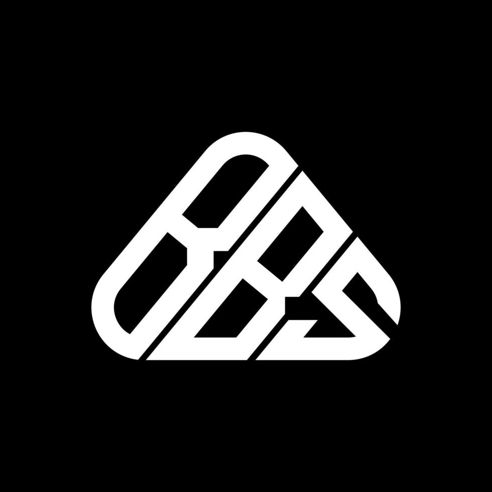 bbs brief logo creatief ontwerp met vector grafisch, bbs gemakkelijk en modern logo in ronde driehoek vorm geven aan.