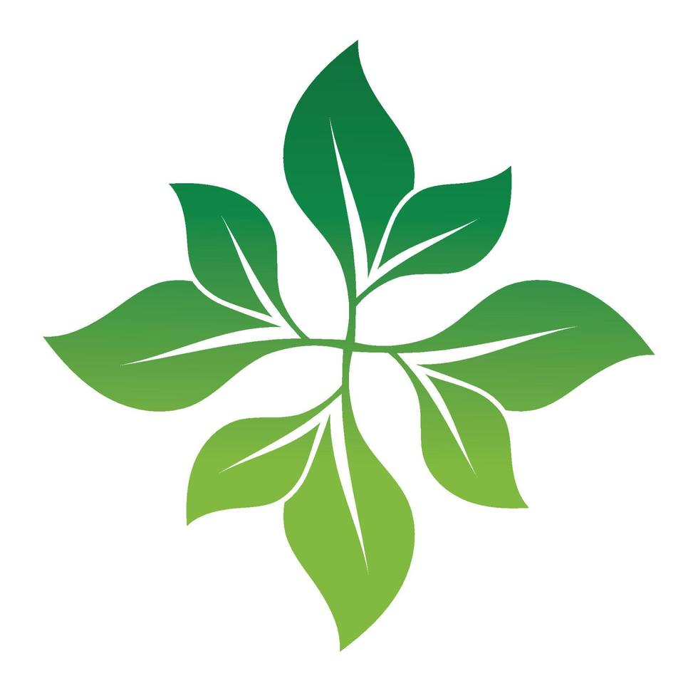 blad groen ornament ontwerp en symbool vector sjabloon