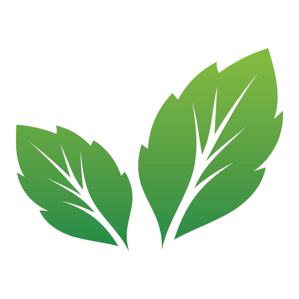 bladgroen logo en symbool vector