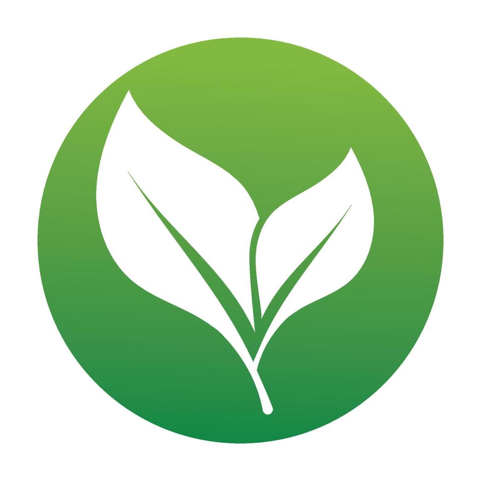 bladgroen logo en symbool vector