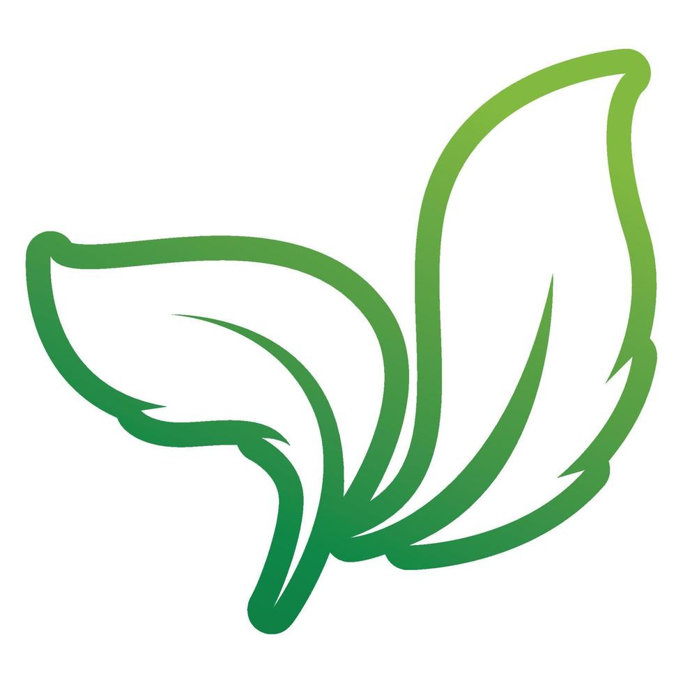 bladgroen logo en symbool vector