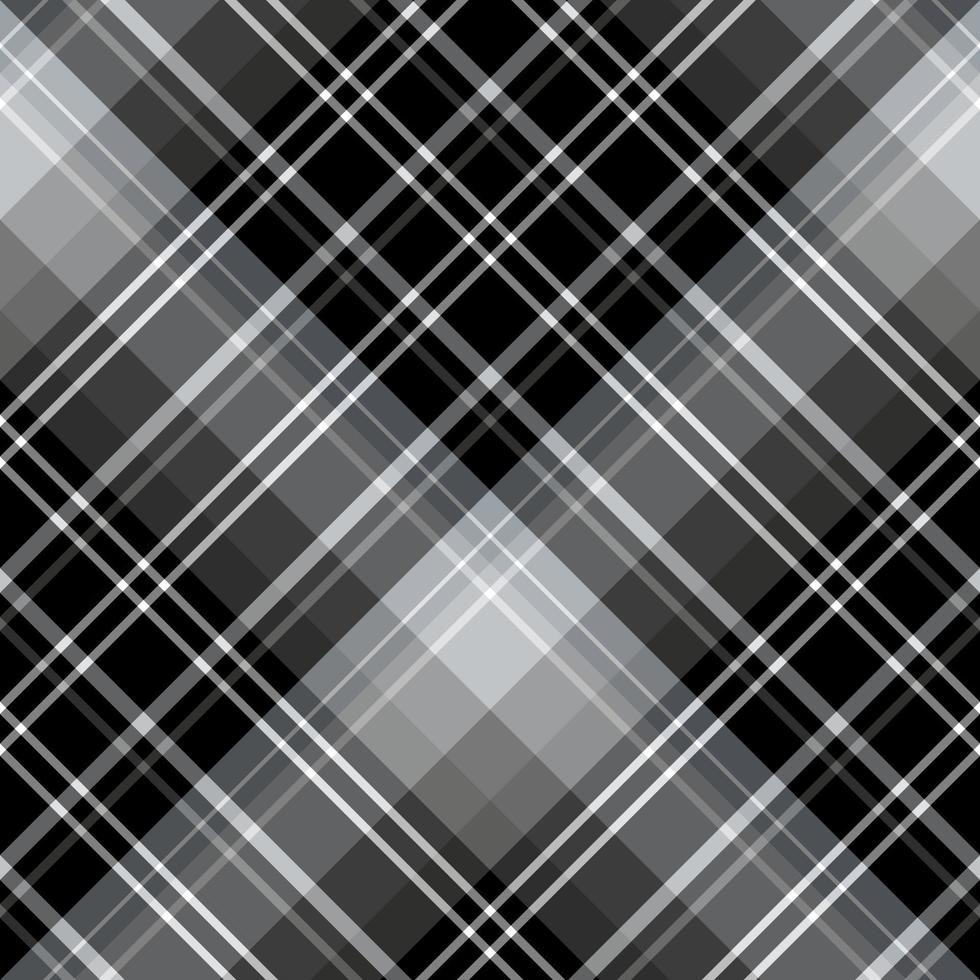 naadloos patroon in zwart, grijs en wit kleuren voor plaid, kleding stof, textiel, kleren, tafelkleed en andere dingen. vector afbeelding. 2