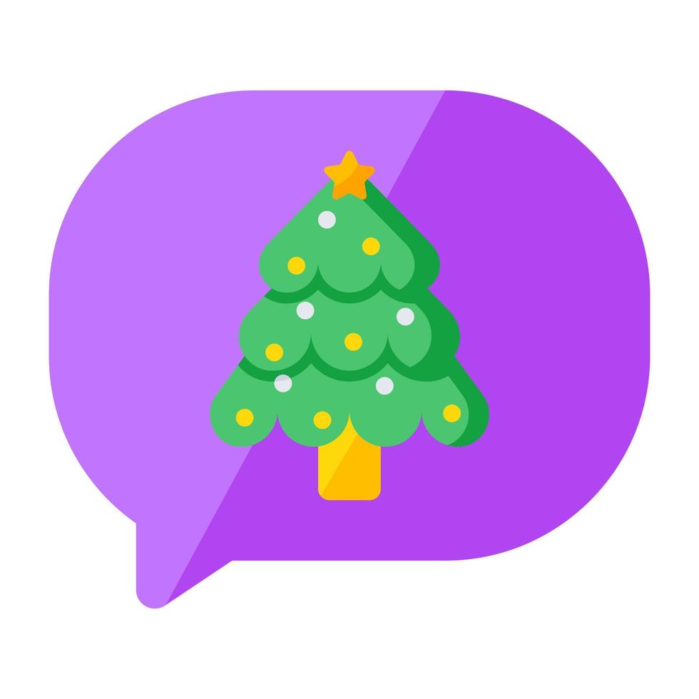 een creatief ontwerp icoon Kerstmis babbelen vector