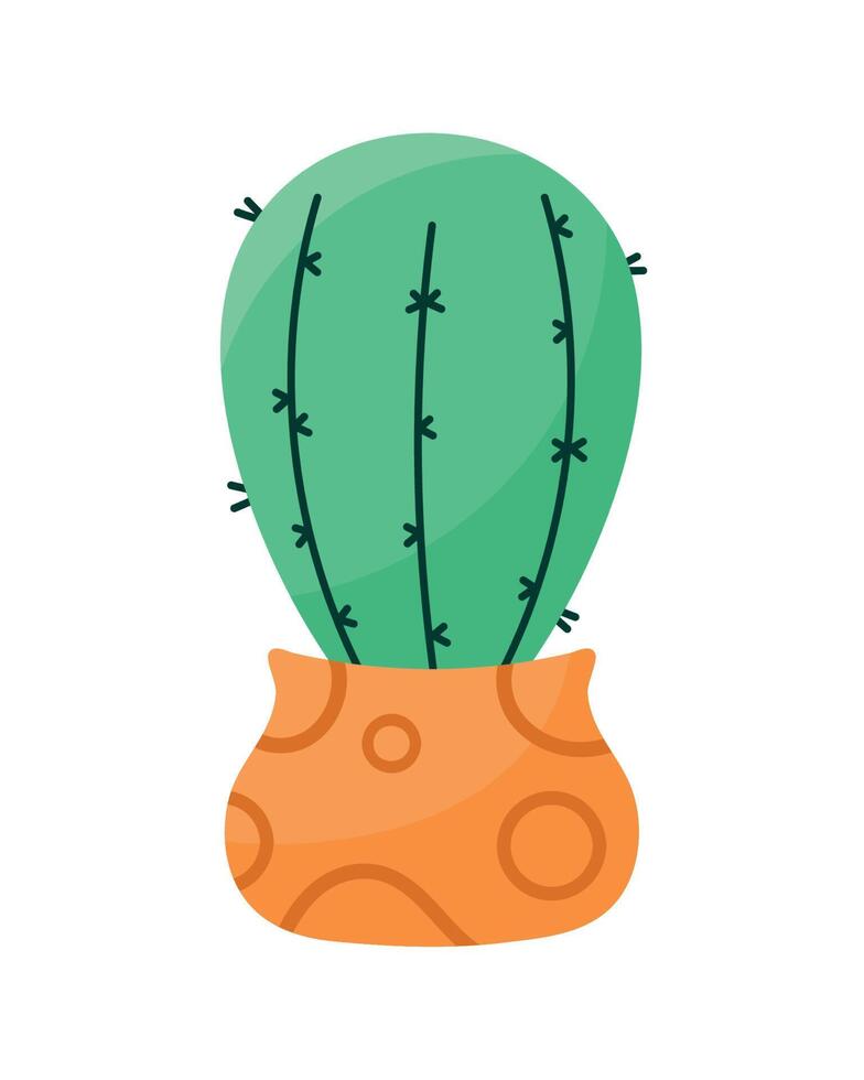 cactus kamerplant in pot vector