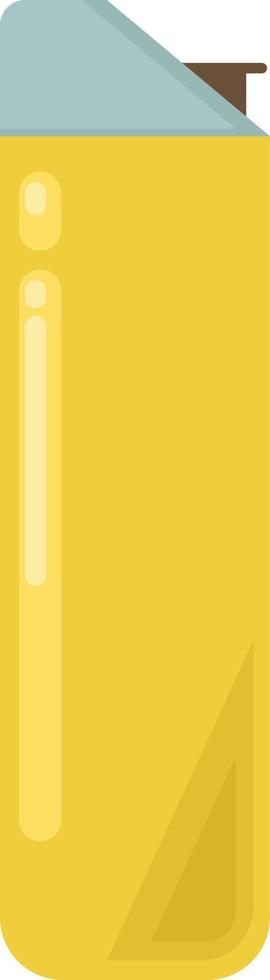 geel aansteker, illustratie, vector Aan wit achtergrond.