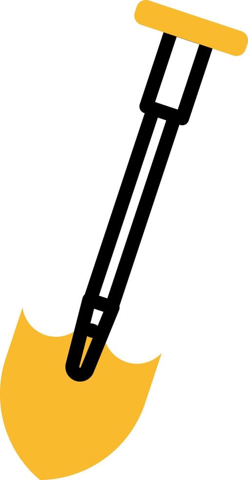 tuinieren spade, illustratie, vector Aan een wit achtergrond.