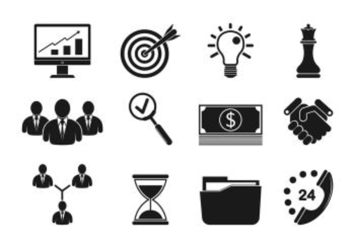 Set van business iconen vector