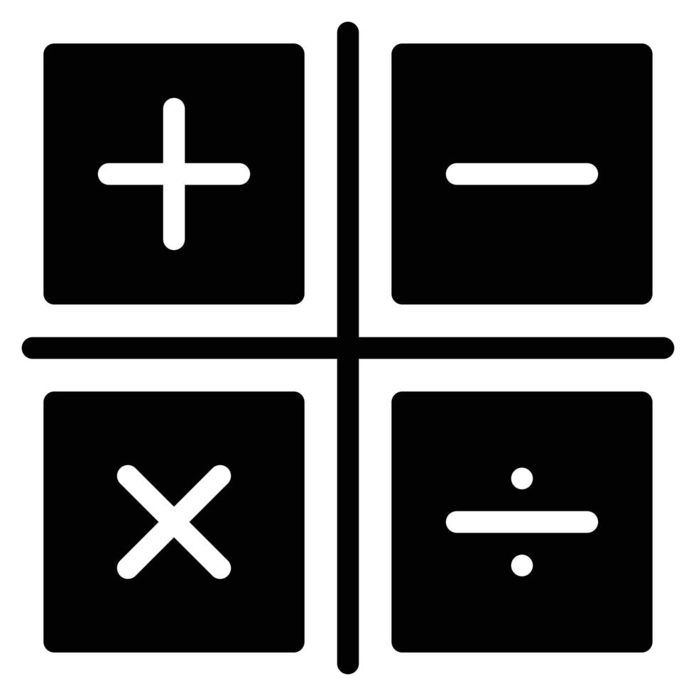 wiskunde icoon vector illustratie . onderwijs . technologie