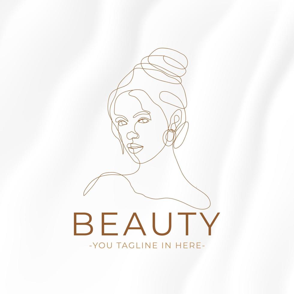 minimaal vrouw lijn kunst schoonheid logo,vrouwelijk portretten lijn illustratie vector