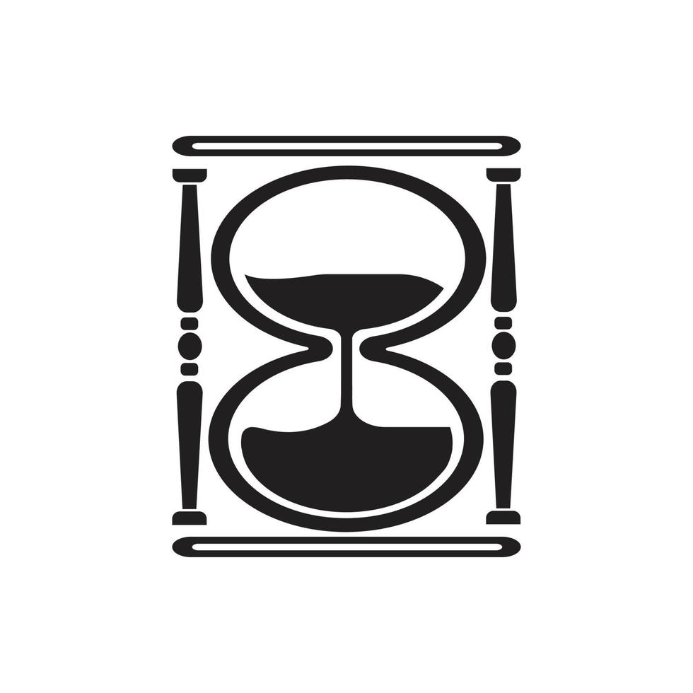 zandloper logo icoon vector illustratie ontwerp sjabloon