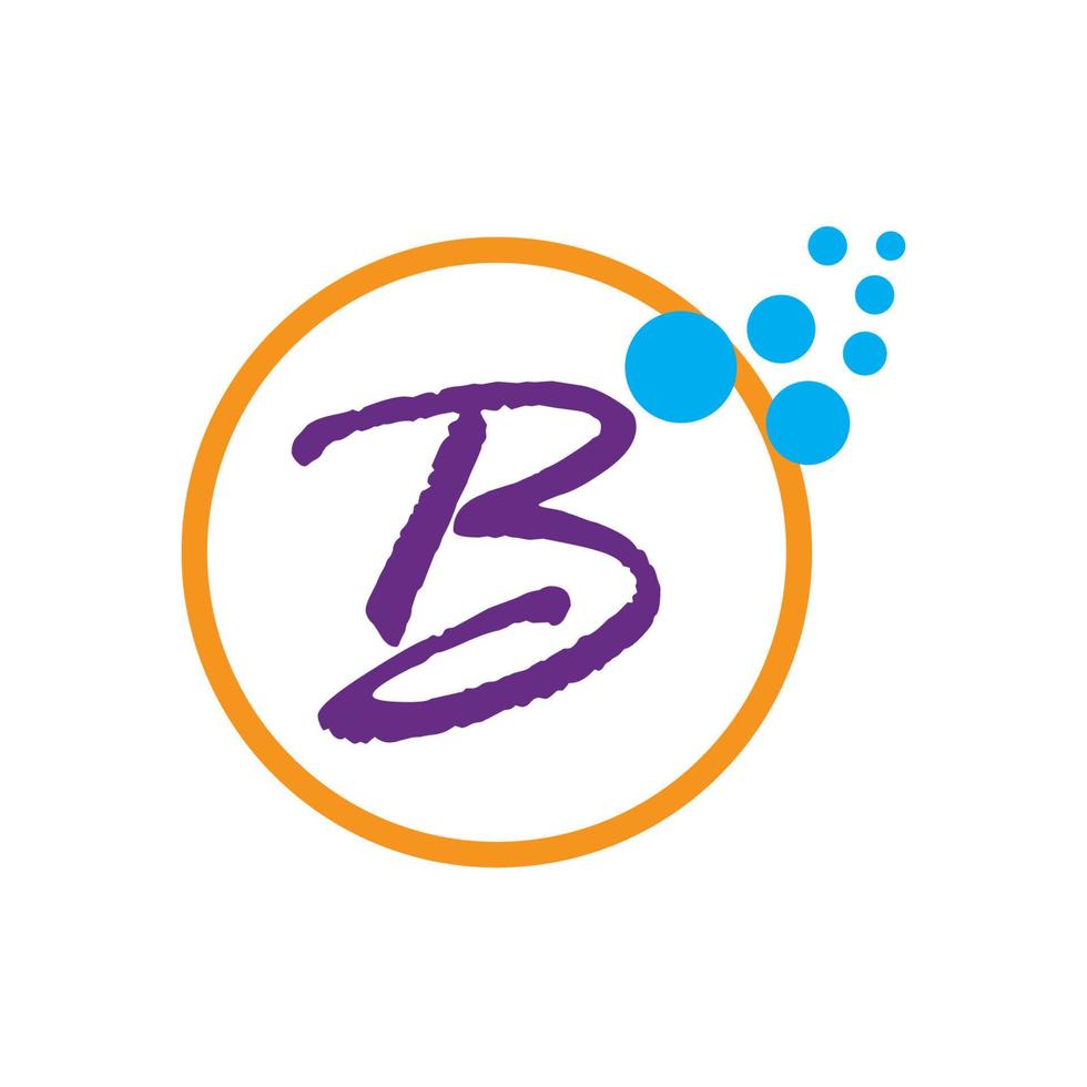 brief b logo sjabloon vector icoon ontwerp