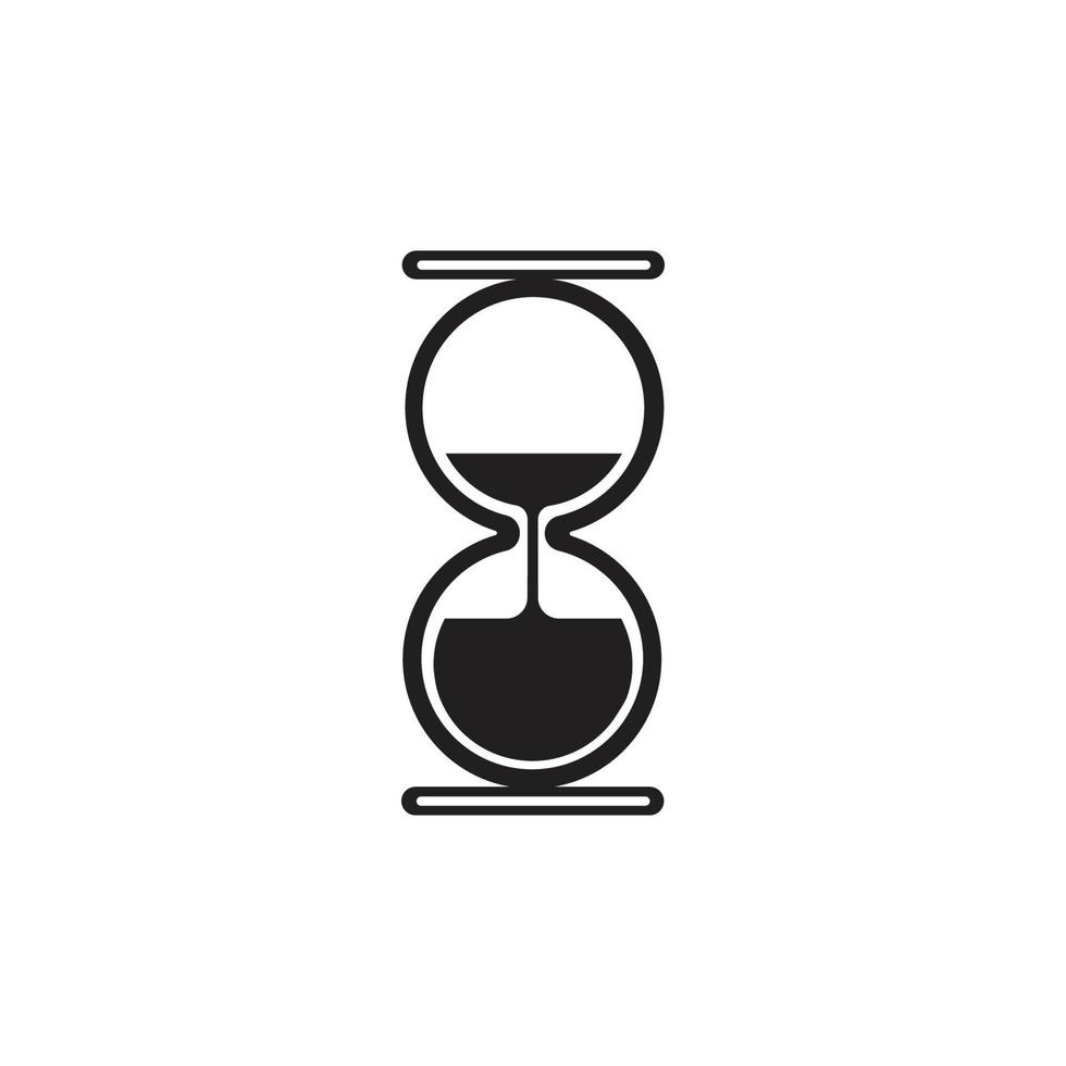 zandloper logo icoon vector illustratie ontwerp sjabloon