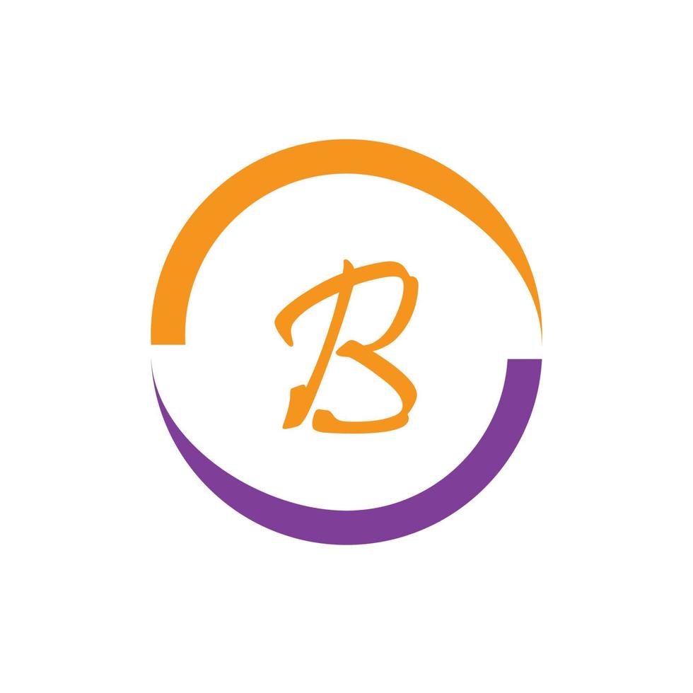 brief b logo sjabloon vector icoon ontwerp