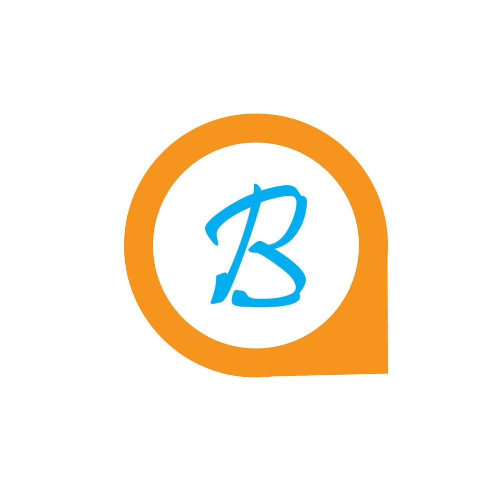 brief b logo sjabloon vector icoon ontwerp