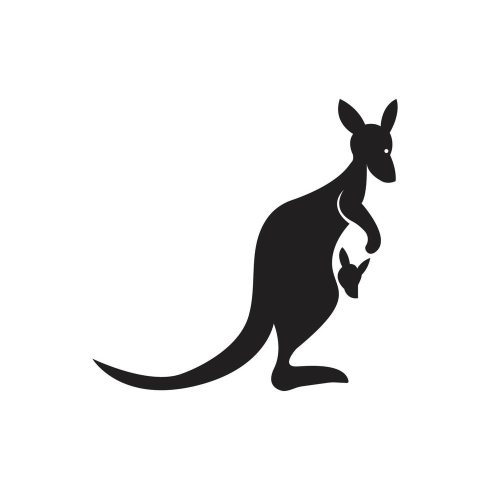 kangoeroe logo sjabloon vector illustratie ontwerp
