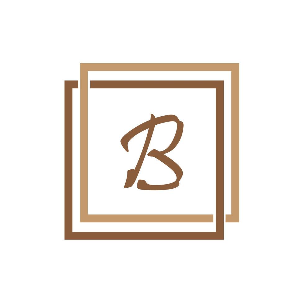 brief b logo sjabloon vector icoon ontwerp