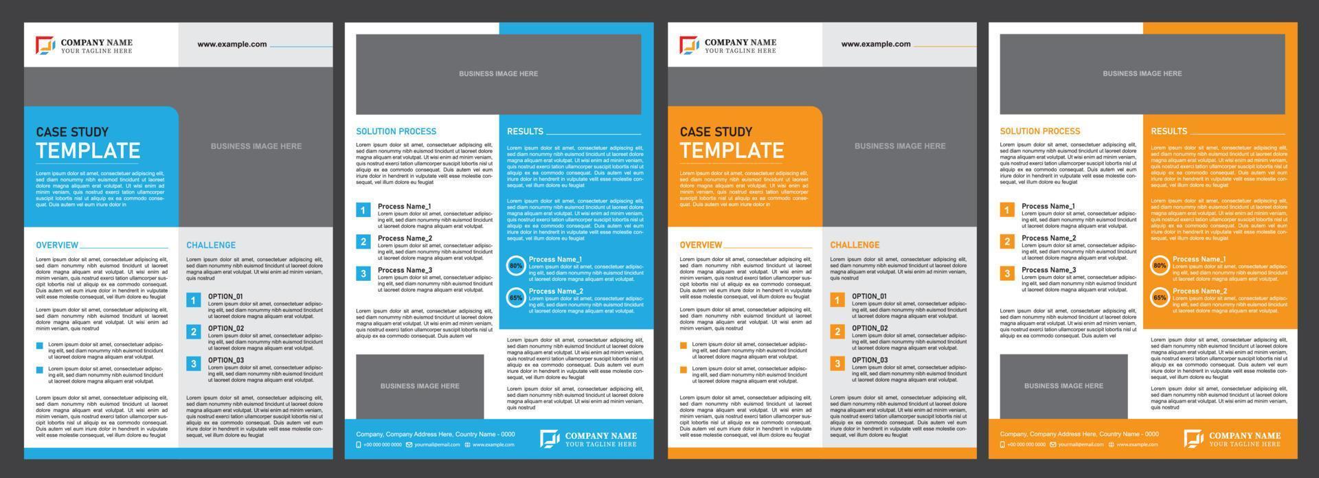 bedrijf geval studie ontwerp vector