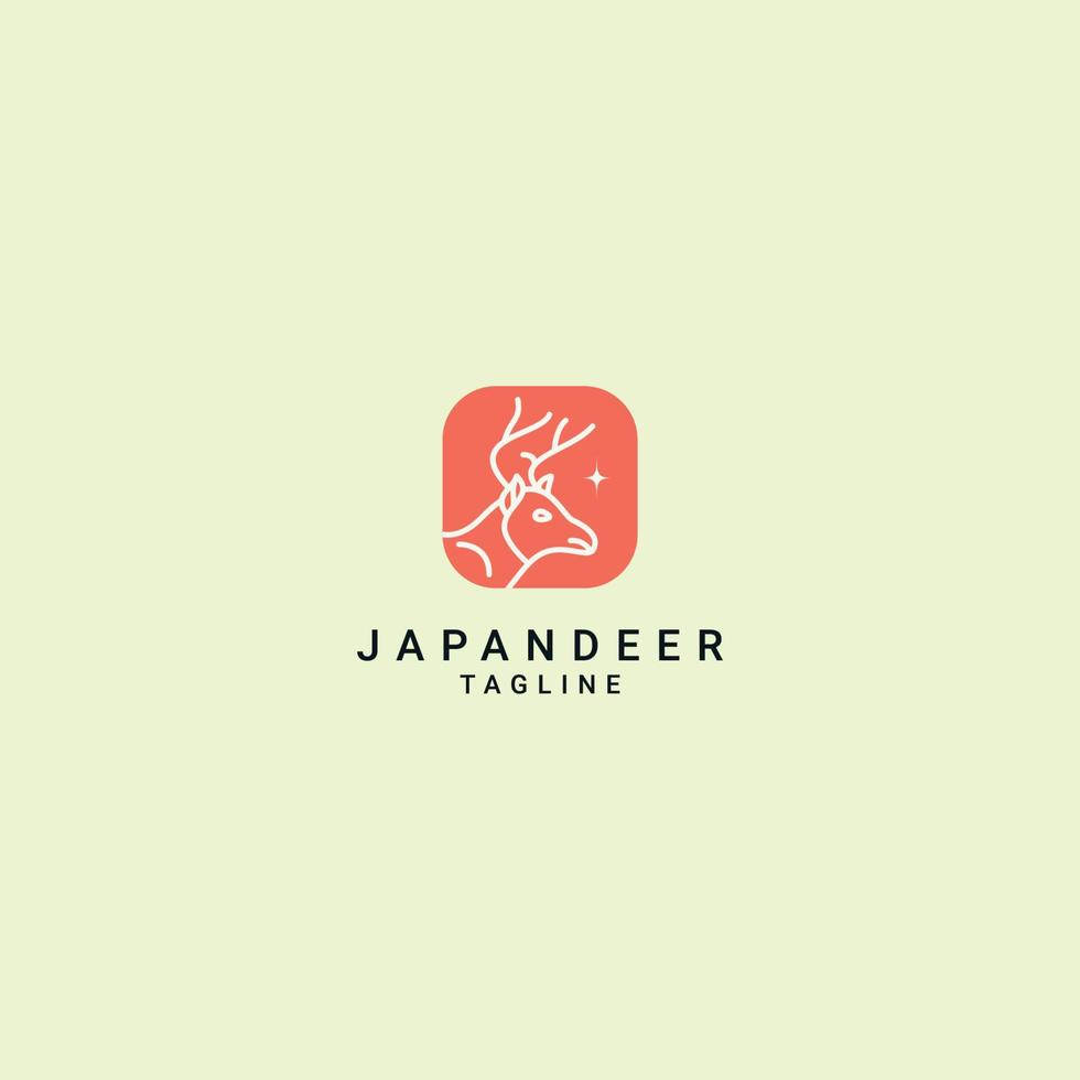 Japan hert logo vector icoon ontwerp sjabloon