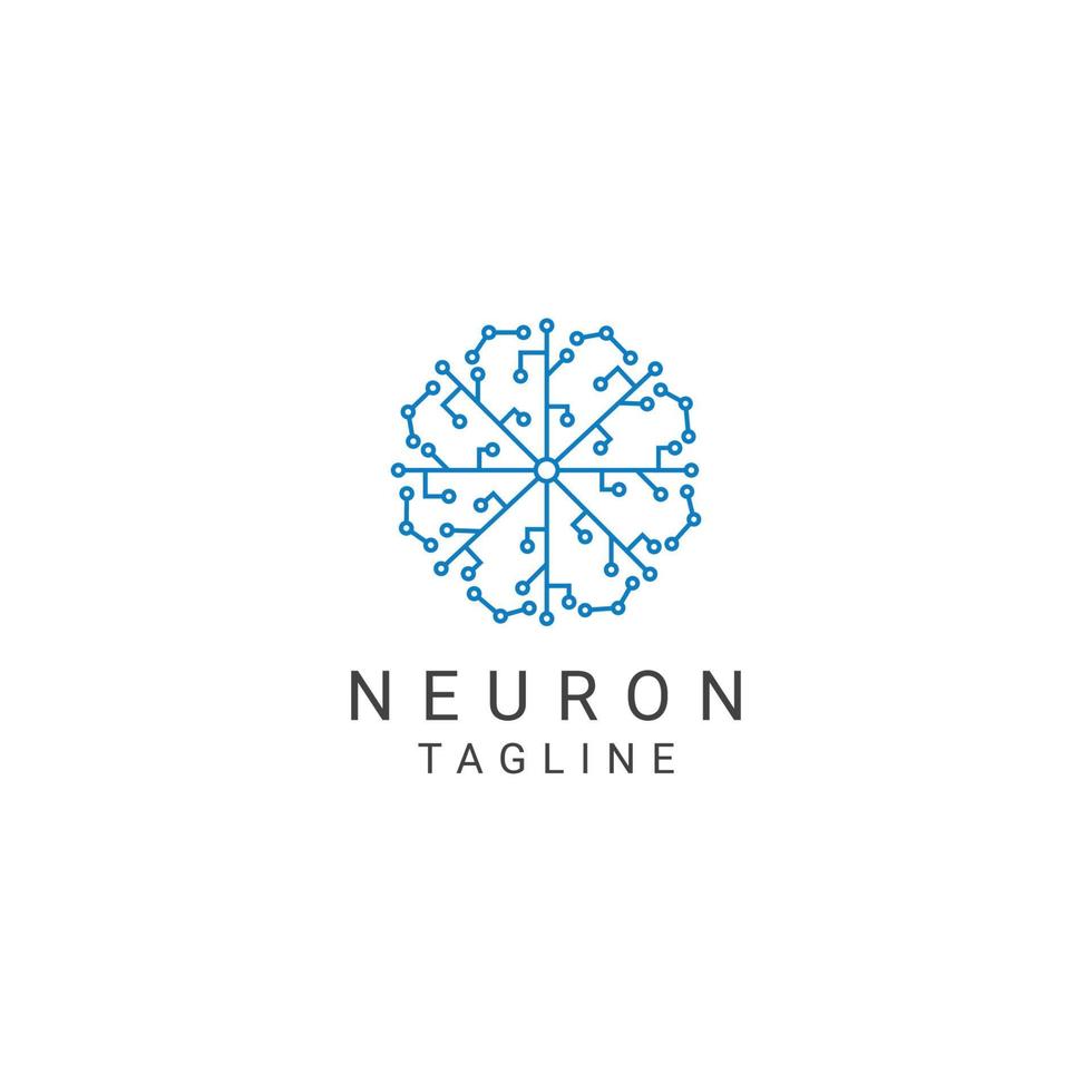 neuron logo icoon ontwerp vector