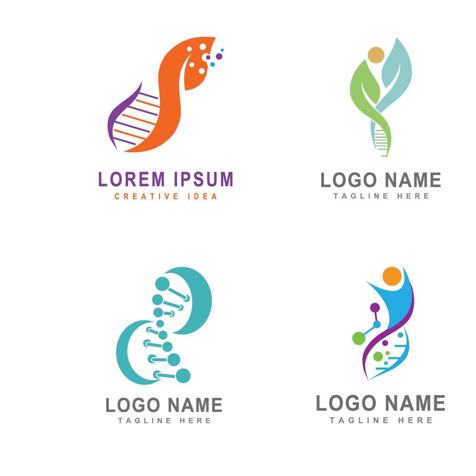 dna logo illustratie vector sjabloon