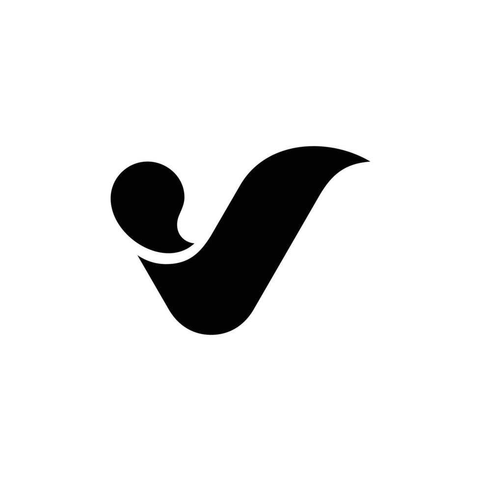 abstract v voorletter, monogram, logo ontwerp, creatief, uniek, sjabloon, gemakkelijk, elegant vector