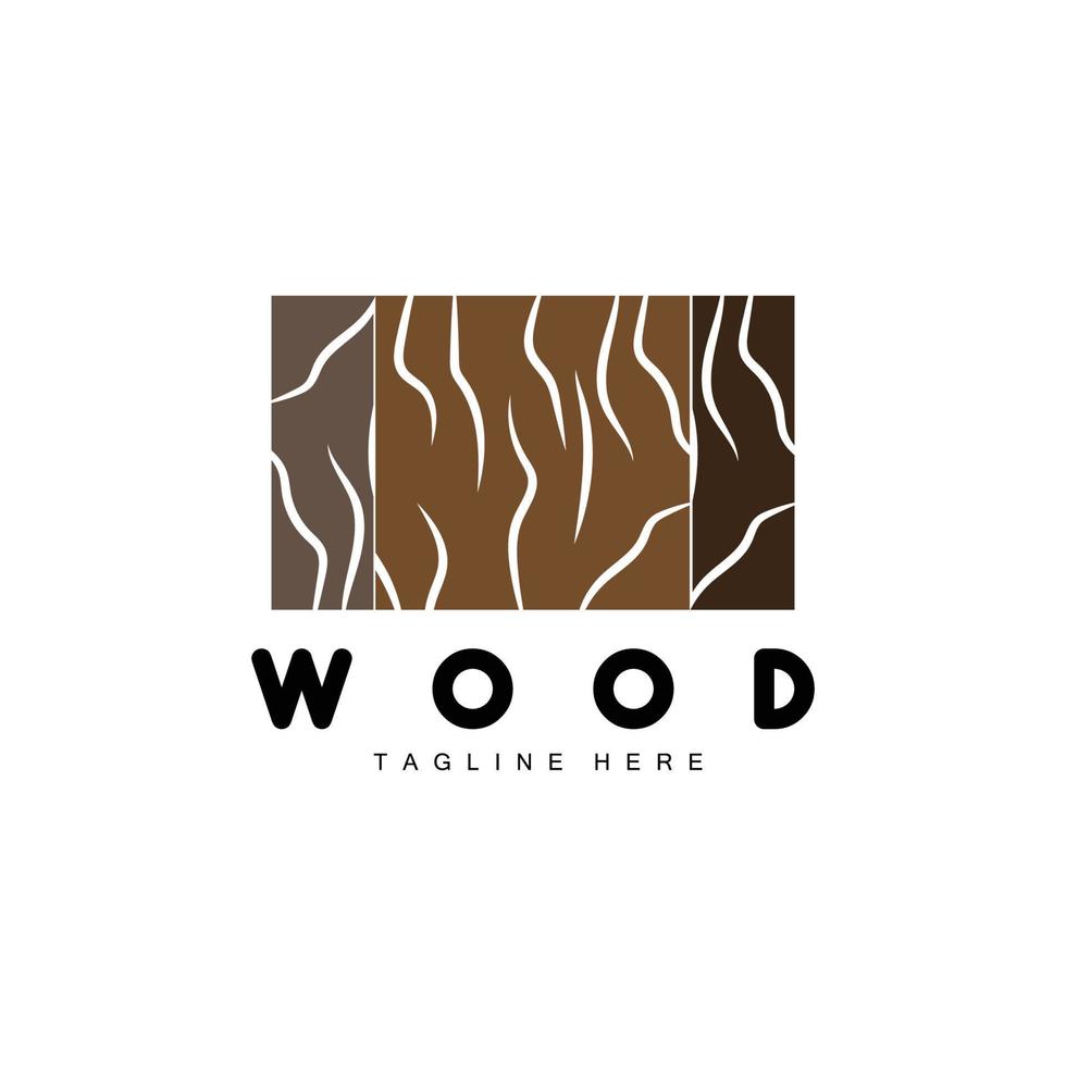 hout laag logo boom schors structuur ontwerp Woud sjabloon vector