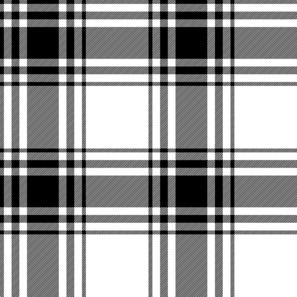 zwart en wit naadloos plaid patroon ontwerp vector