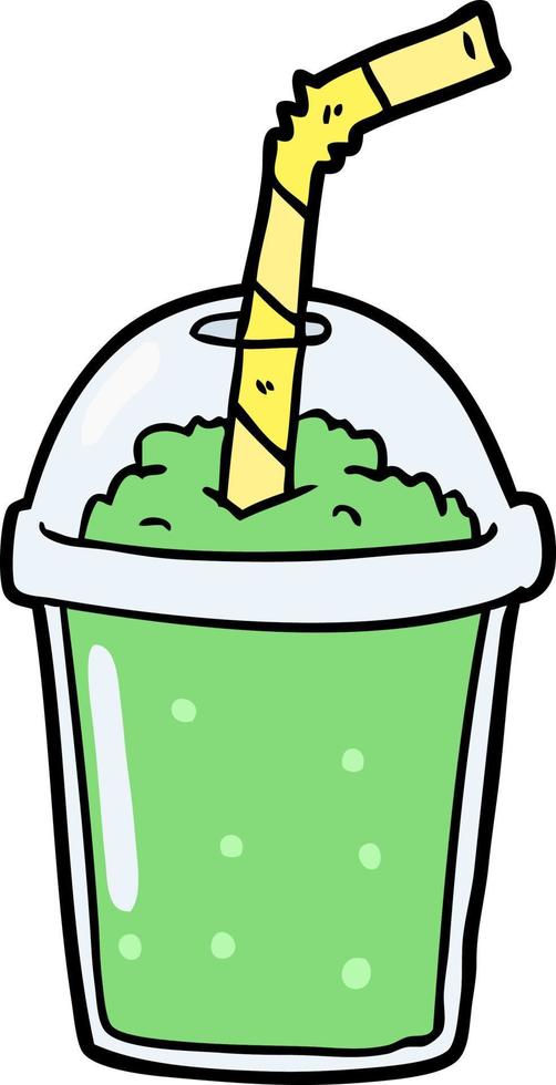 tekenfilm schattig milkshake vector