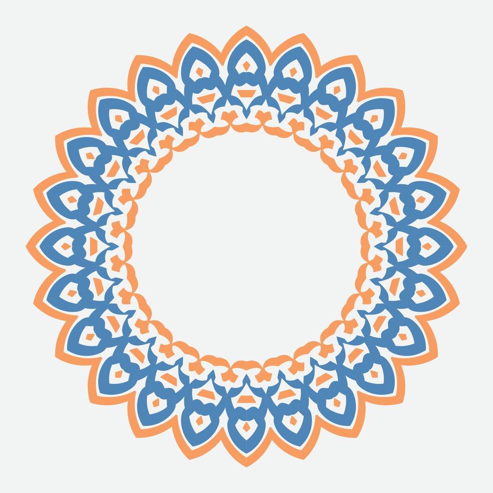 retro abstract patroon met Grieks ornament Aan wit achtergrond. ronde ornament decoratie. vector