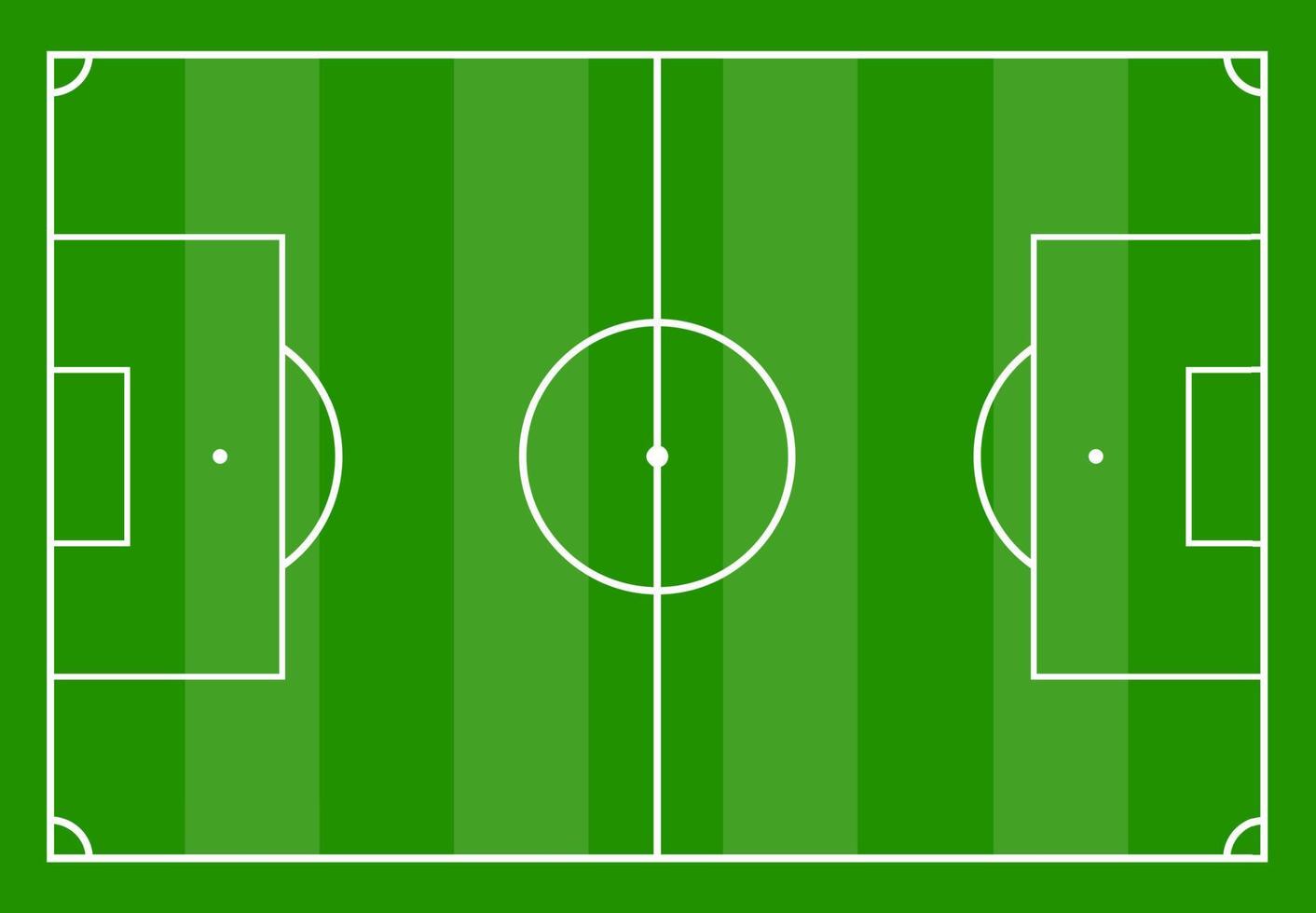 Amerikaans voetbal veld- met groen gras. vector illustratie