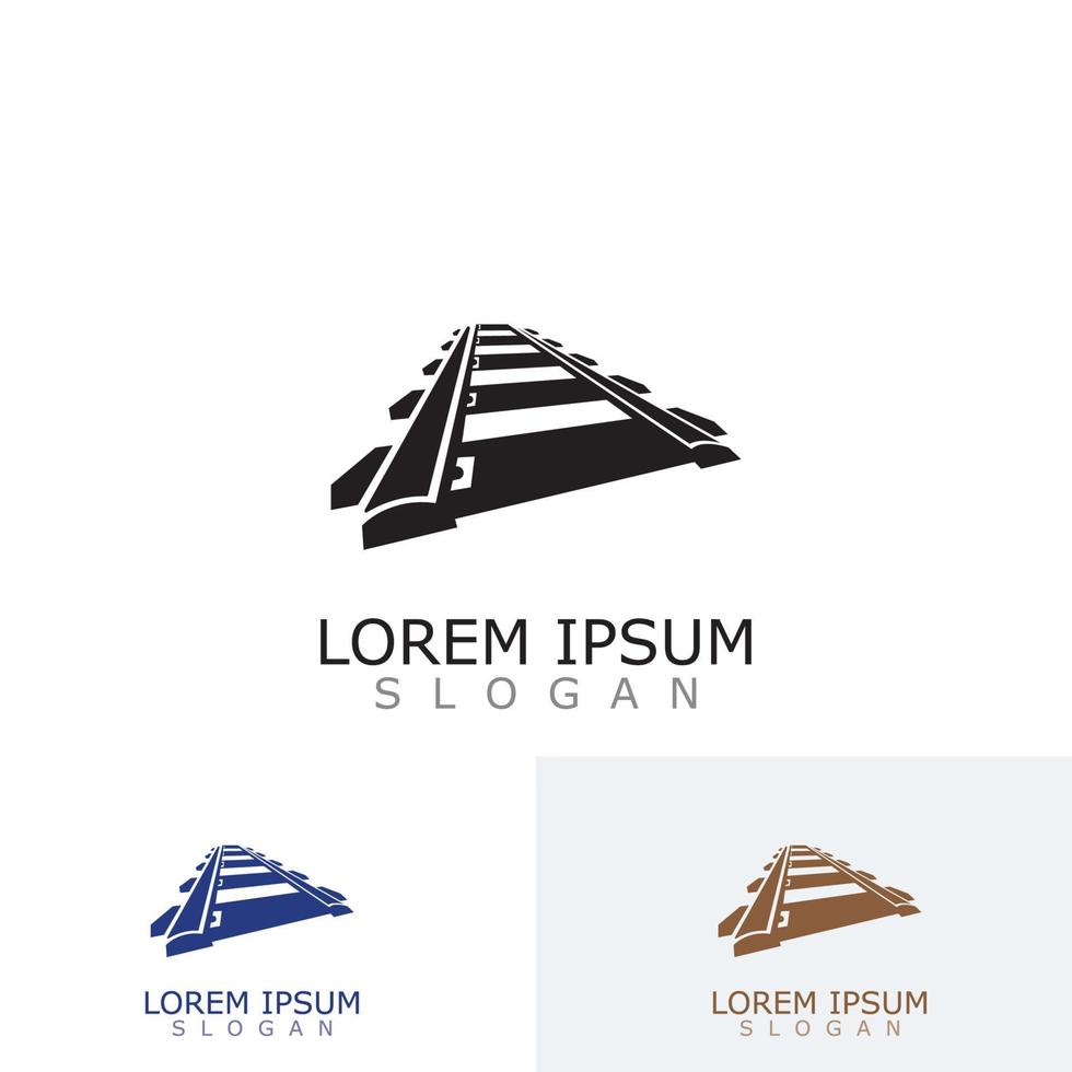spoorweg bijhouden logo beeld spoorweg ontwerp sjabloon icoon vector