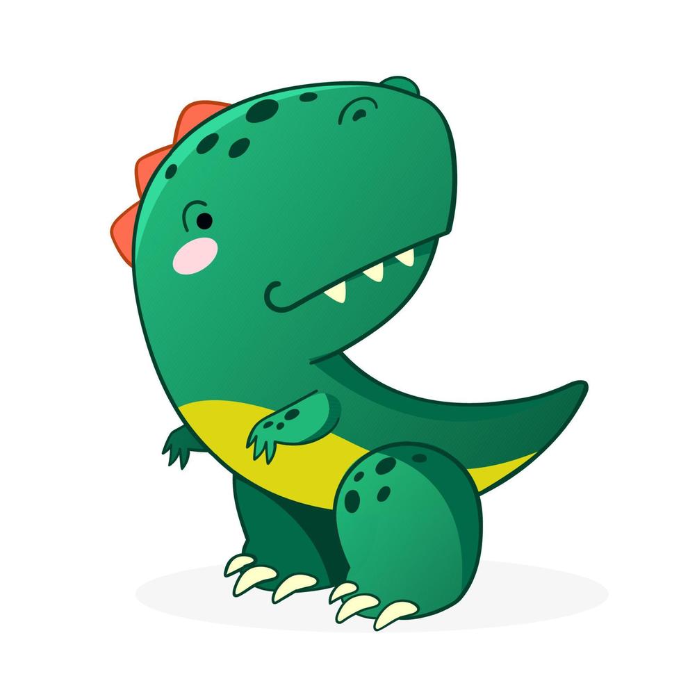 schattig dinosaurus tekenfilm vector illustratie.