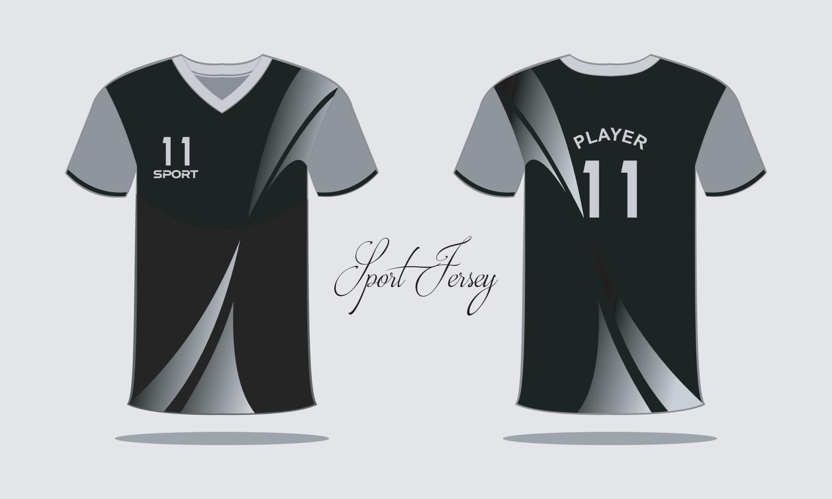 sport- Jersey en t-shirt vector