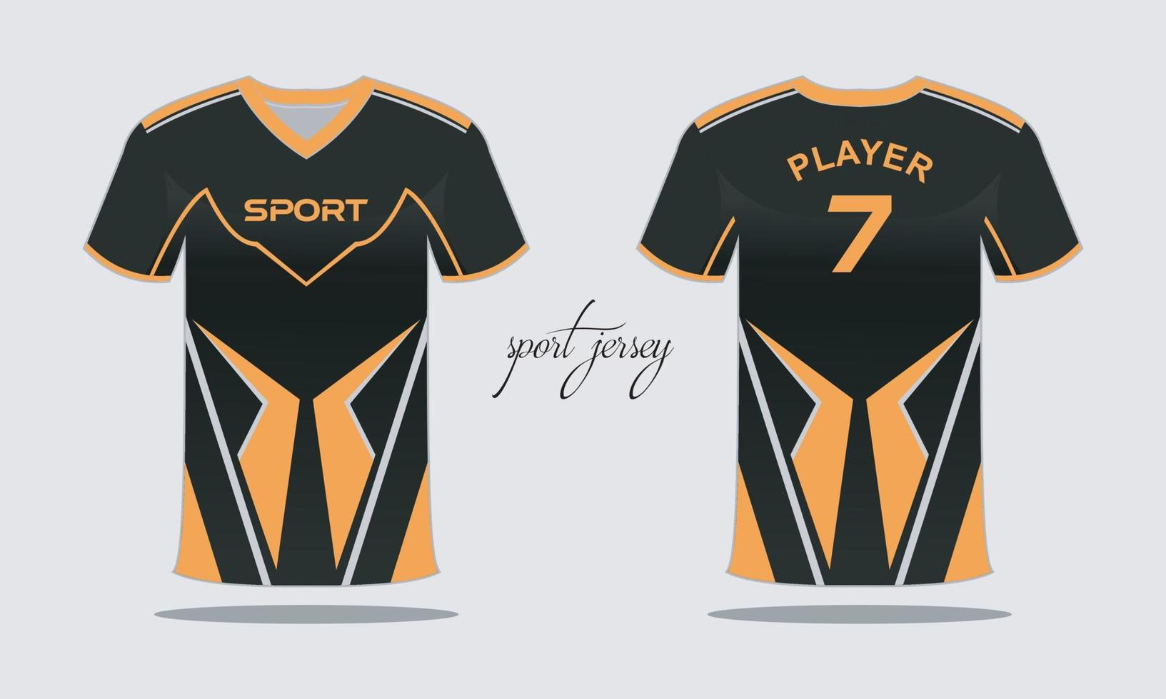 sport- Jersey en t-shirt sjabloon sport- Jersey ontwerp. sport- ontwerp voor Amerikaans voetbal racing gaming vector