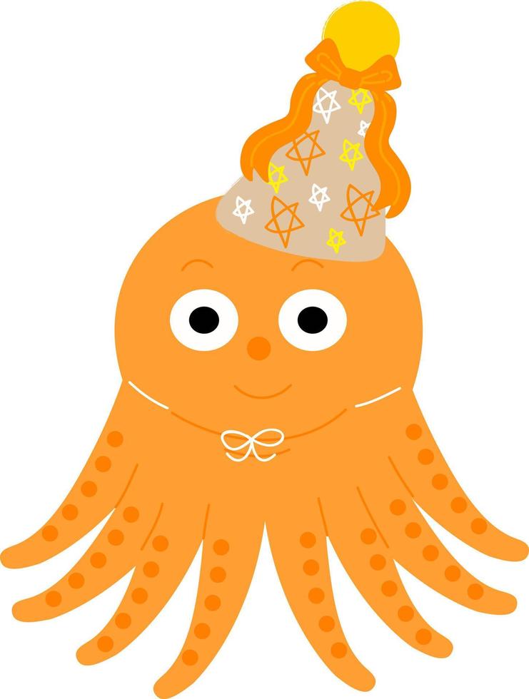 hand- getrokken stijl oceaan Octopus vector