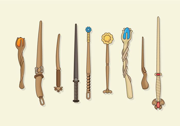 Magic Stick Collection Vector