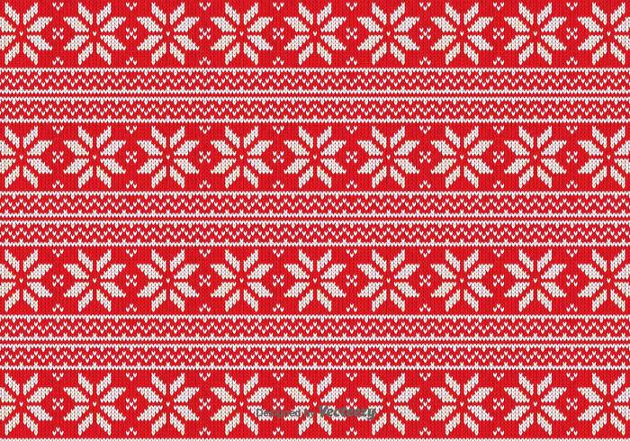 Red Christmas Fabric Vector Pattern