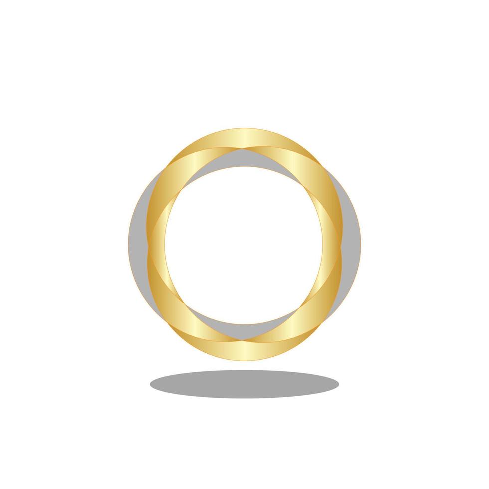 gouden vormig ring illustrator vector