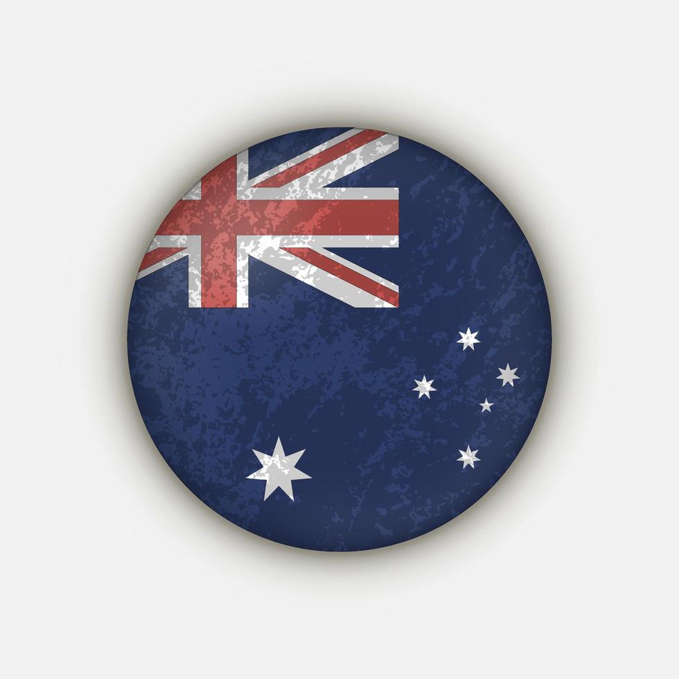 land Australië. Australische vlag. vectorillustratie. vector