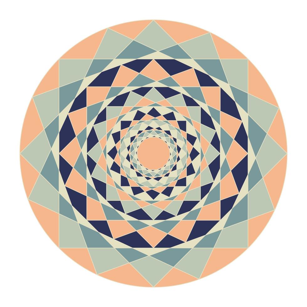 meetkundig cirkel in kleur combinatie vector