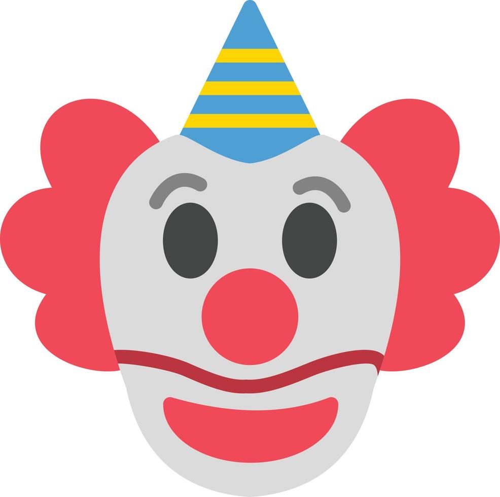 clown platte pictogram vector