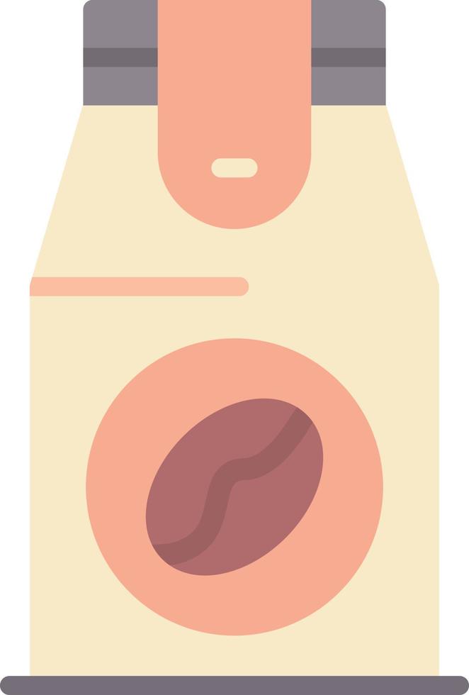 koffie pak vlak icoon vector