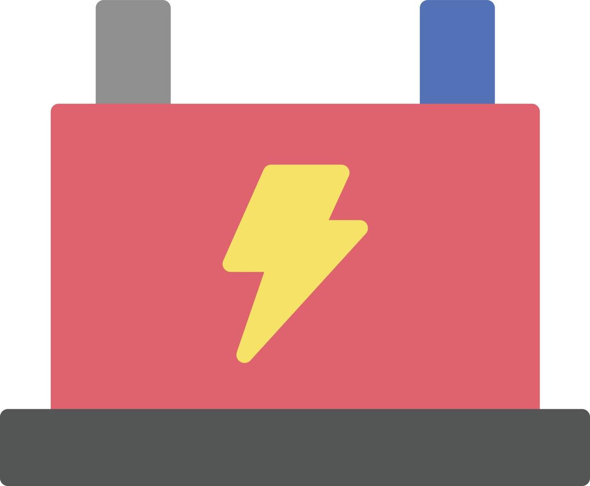 platte batterijpictogram vector