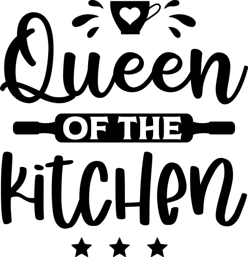 schort gezegde afdrukken ontwerp. keuken handdoeken, Koken, bakken, chef, grappig citaat uitdrukking tekst belettering schoonschrift vector. wijnoogst retro keuken decor. koningin van de keuken vector