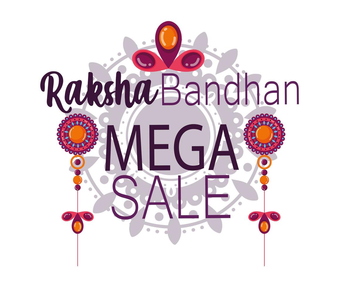 raksha bandhan mega verkoop poster vector