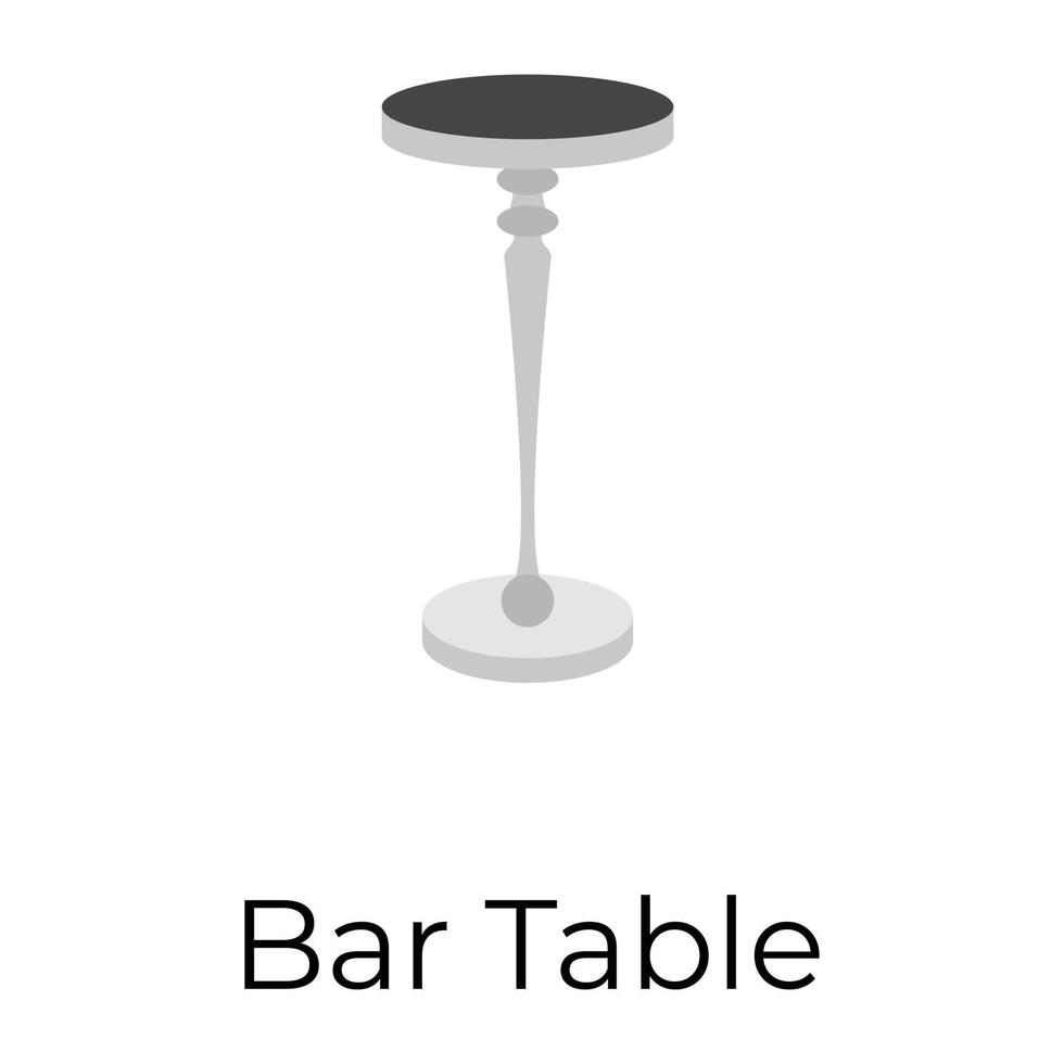 modieus bar tafel vector